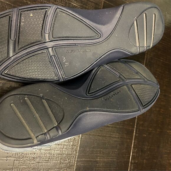 Rockport Women's Blue Leather Loafers Size 8.0  Slip On Round Toe - Picture 6 of 7